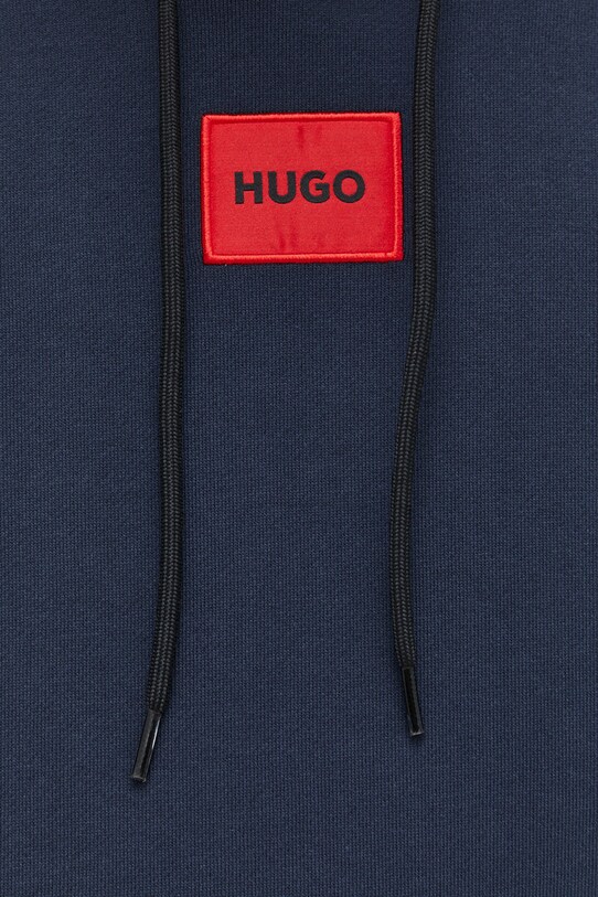HUGO bluza bawełniana 50458700 granatowy