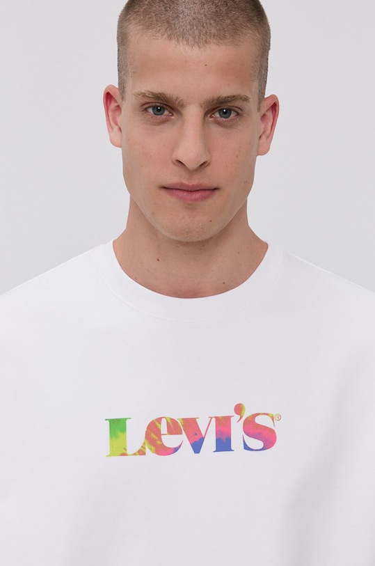 Levi's Bluza bawełniana biały 38712.0029