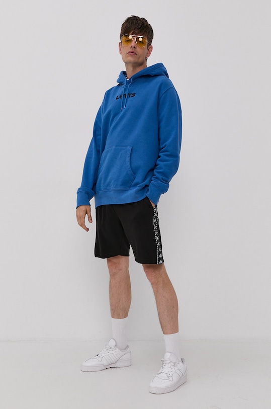 Levi's Bluza bawełniana A2410.0004 niebieski AW21