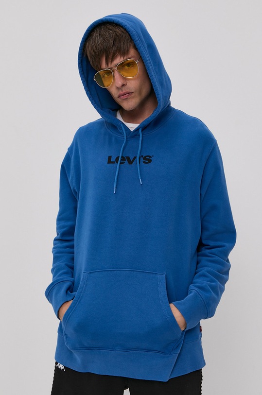 Levi's Bluza bawełniana A2410.0004 niebieski