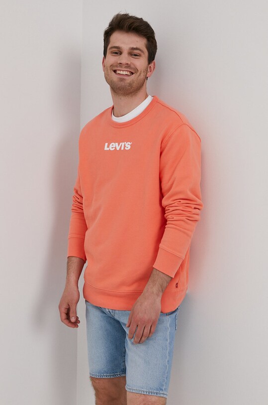 Levi's Hanorac de bumbac print portocaliu A2411.0001