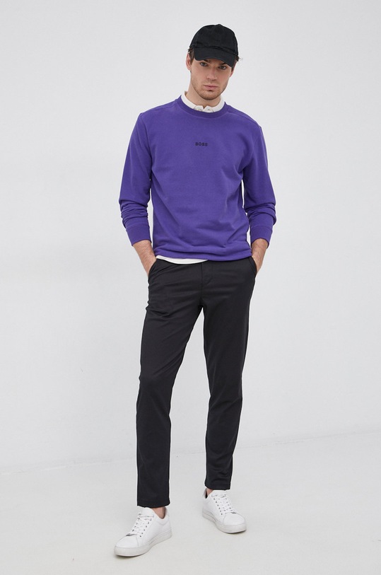 Mikina Boss 50462828 fialová AW21