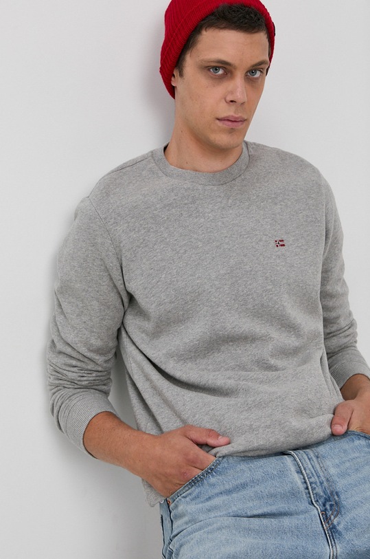 Napapijri Bluza NP0A4FQW szary AW21
