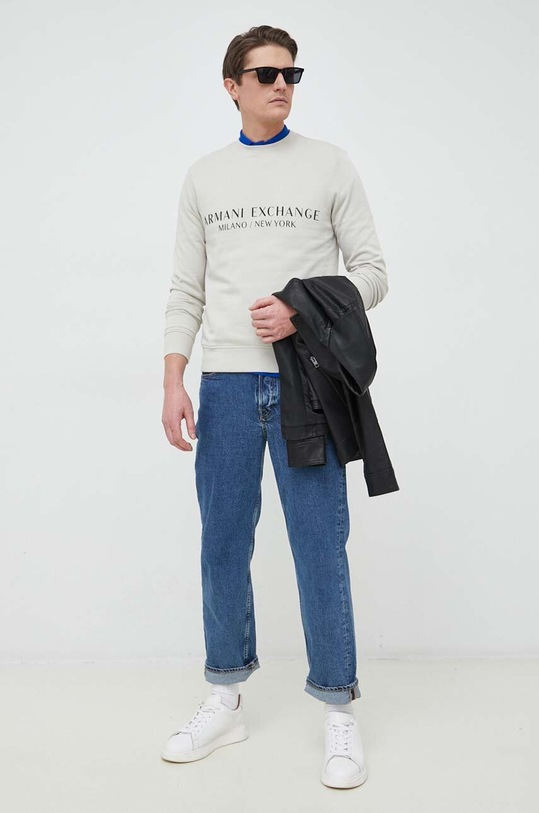 Armani Exchange bluza 8NZM88.ZJKRZ zielony SS23