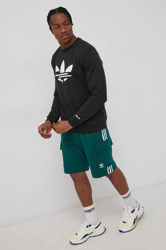 Bavlněná mikina adidas Originals H37731 H37731 černá AW21