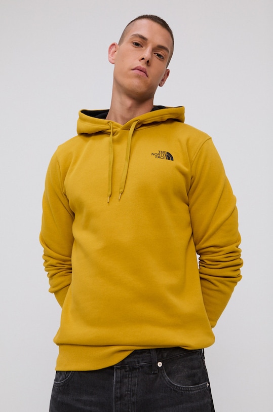 Bavlnená mikina The North Face bavlna žltá NF0A2TUVH9D1