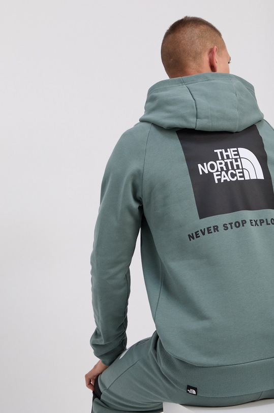 The North Face Hanorac de bumbac print verde NF0A2ZWUHBS1