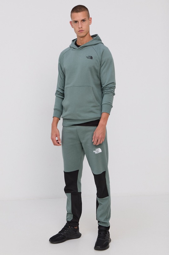 The North Face Hanorac de bumbac NF0A2ZWUHBS1 verde AW21