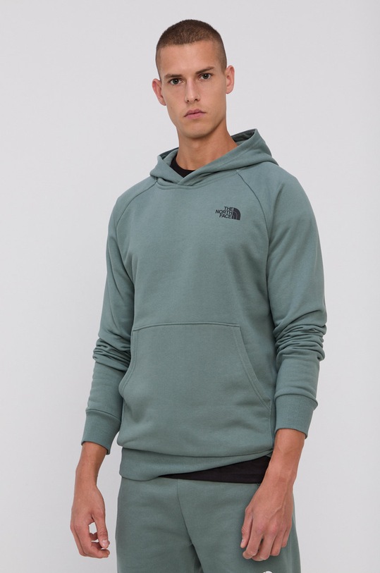 Îmbrăcăminte The North Face Hanorac de bumbac NF0A2ZWUHBS1 verde