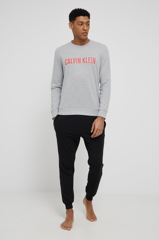 Calvin Klein Underwear Longsleeve piżamowy 000NM1960E.4890 szary AW21
