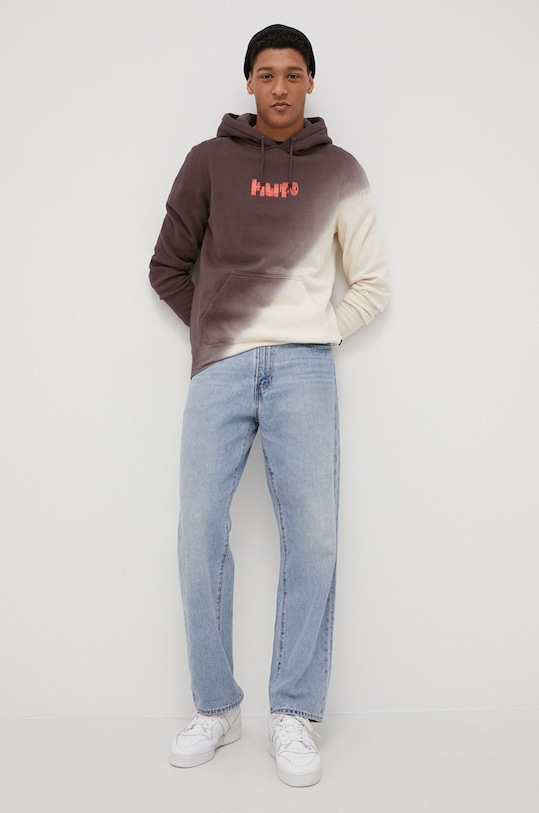 Mikina HUF pf00415 hnedá AW21