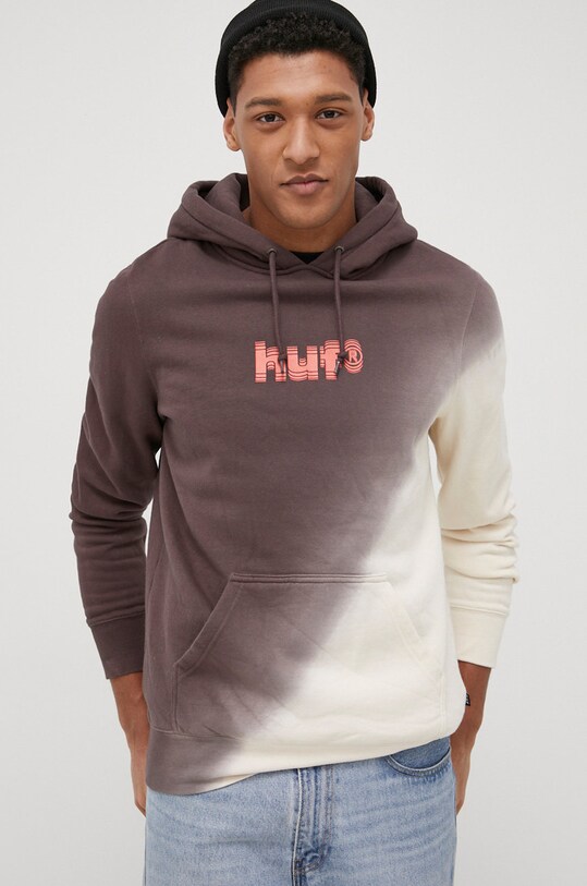 Кофта HUF коричневый pf00415