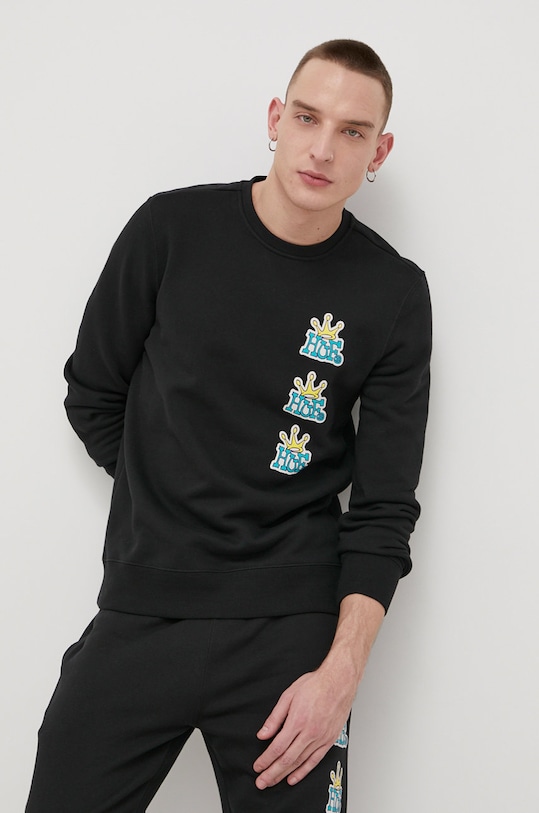 HUF Bluza pf00425 czarny AW21