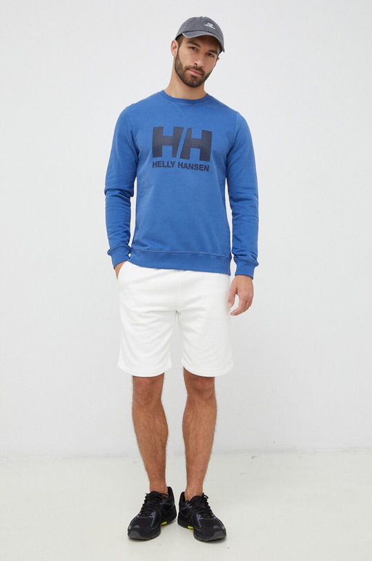Helly Hansen bluza bawełniana 34000 niebieski SS24