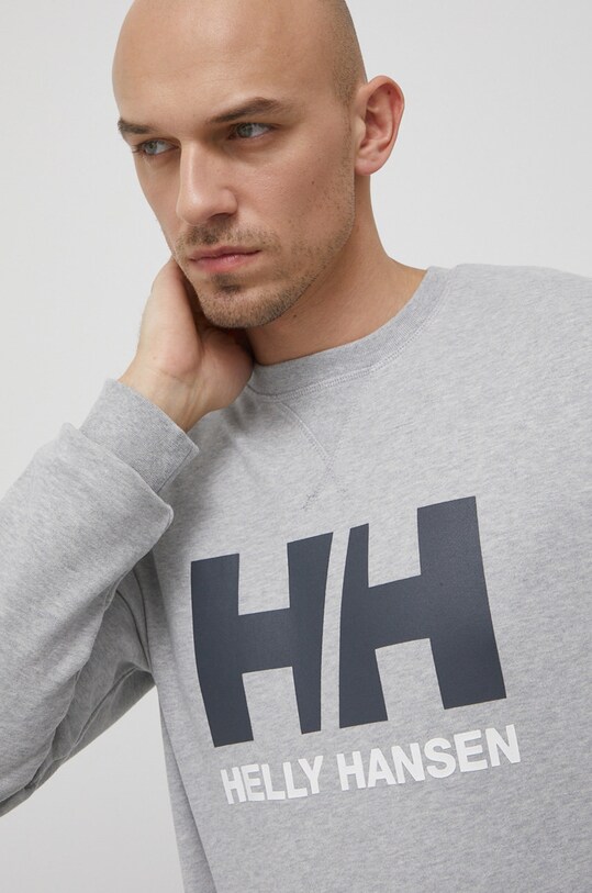 Helly Hansen hanorac de bumbac print gri 34000