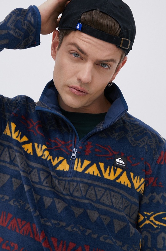 Mikina Quiksilver bez kapucne tmavomodrá EQYFT04376