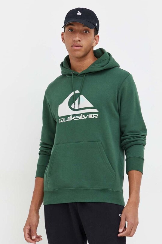 Mikina Quiksilver s kapucňou zelená EQYFT04450