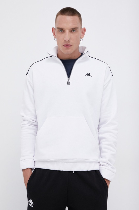Mikina Kappa bez kapucne biela 310009