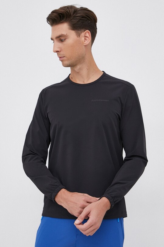 Mikina Peak Performance s elastanom čierna G75761