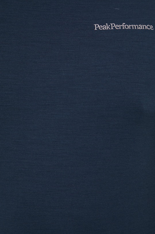 Vlnené tričko s dlhým rukávom Peak Performance G76147. tmavomodrá
