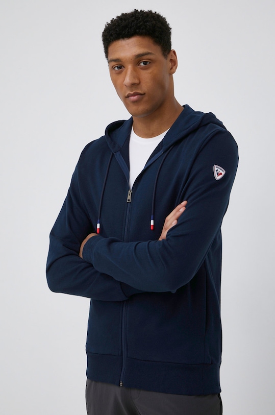 Rossignol bluza bawełniana bawełna granatowy RLKMS07