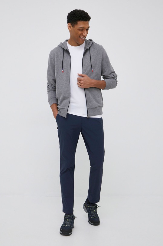 Bavlnená mikina Rossignol RLKMS07 sivá SS22