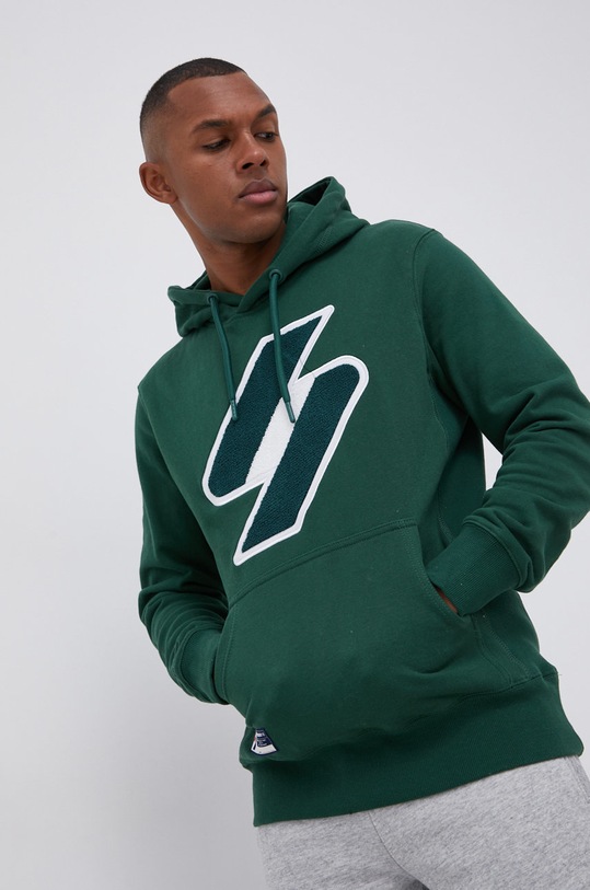 Superdry Bluza bawełniana zielony M2011389A.OE6