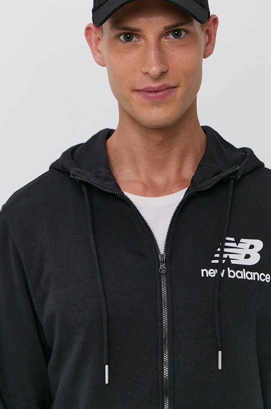 New Balance Bluza MJ03558BK czarny MJ03558BK