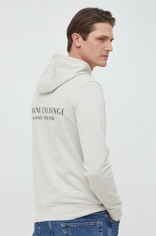 Armani Exchange bluza bawełniana 8NZM94.ZJKRZ zielony SS23