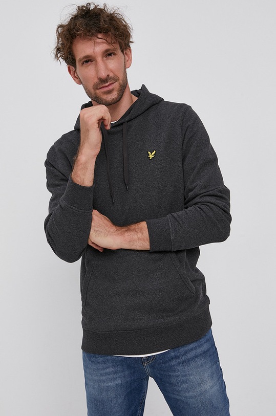 Lyle & Scott felpa in cotone grigio ML416VOG.398