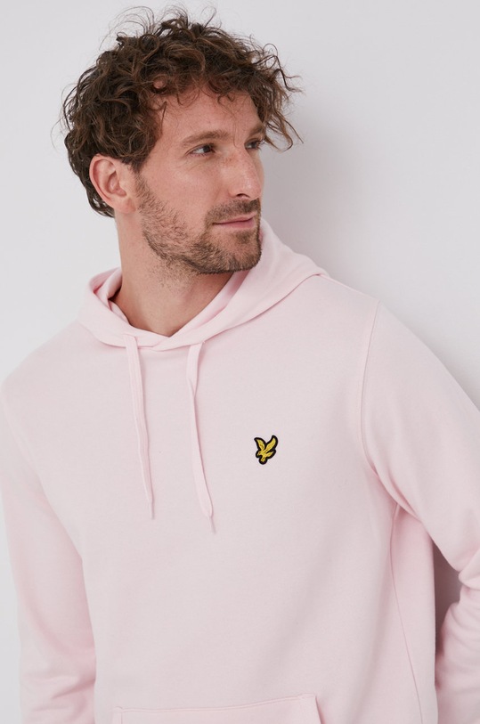 Lyle & Scott - Hanorac de bumbac uni roz ML416VOG.W488