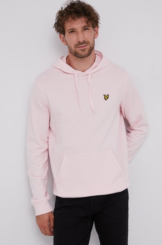 Lyle & Scott - Bavlnená mikina ružová ML416VOG.W488