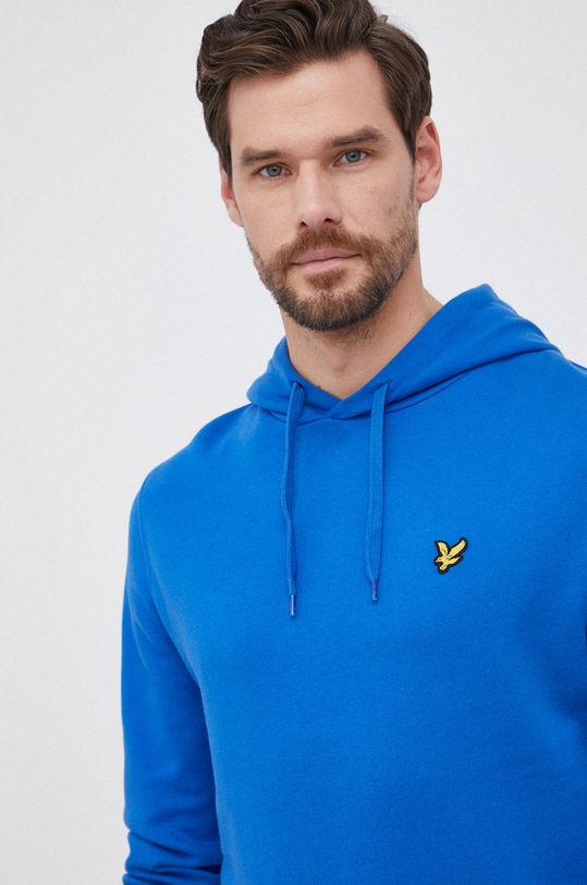 Lyle & Scott - Bluza bawełniana niebieski ML416VOG.W489