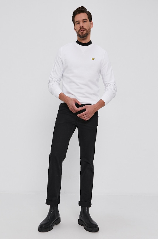 Lyle & Scott Bluza bawełniana ML424VOG.626 biały AW21