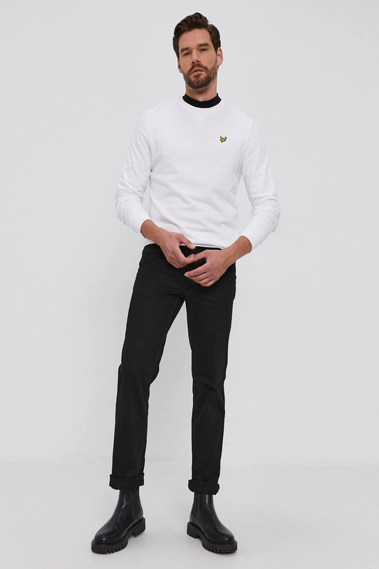 Lyle & Scott felpa in cotone ML424VOG.626 bianco AW21