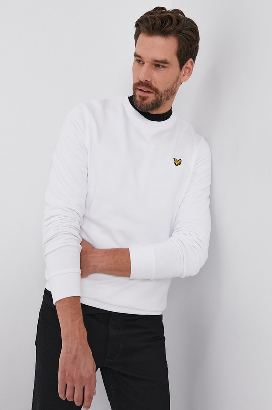 Lyle & Scott Bluza bawełniana biały ML424VOG.626