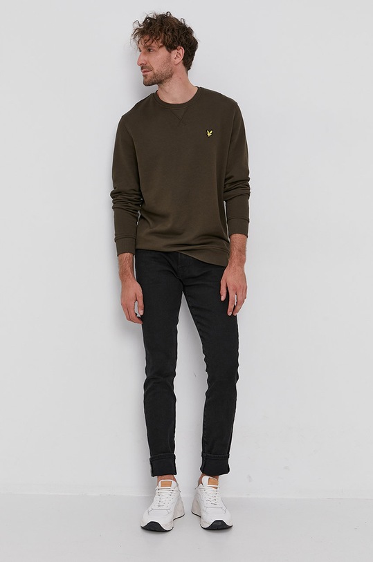 Lyle & Scott - Hanorac de bumbac ML424VOG.W485 verde AW21