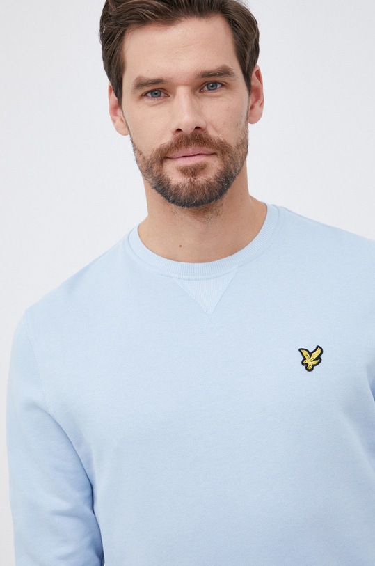 Lyle & Scott - Bluza bawełniana niebieski ML424VOG.W487