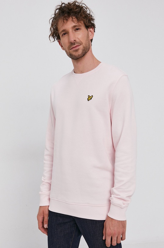 Lyle & Scott Bluza bawełniana różowy ML424VOG.W488