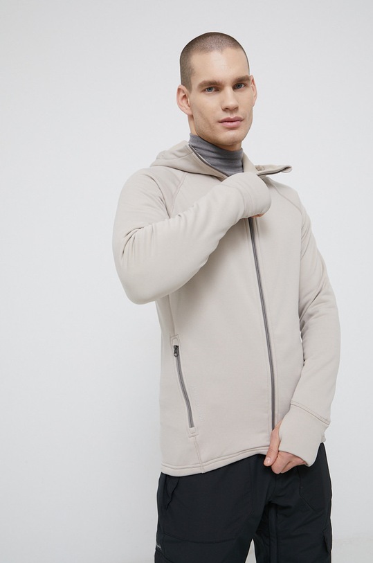 Houdini bluza sportowa Power z kapturem beżowy 225984