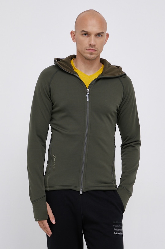 Houdini bluza sportowa Power z kapturem zielony 225984