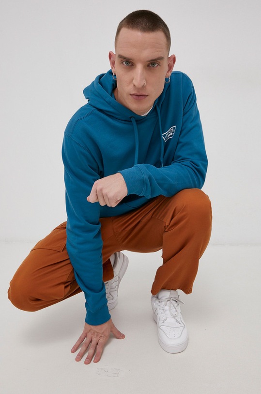 Vans Bluza bawełniana bawełna turkusowy VN0A45CJ1QQ1