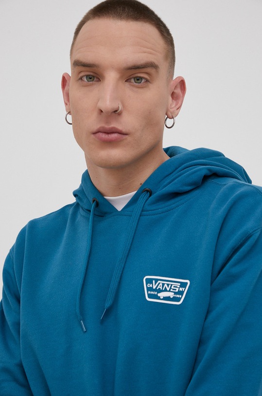 Vans Bluza bawełniana turkusowy VN0A45CJ1QQ1