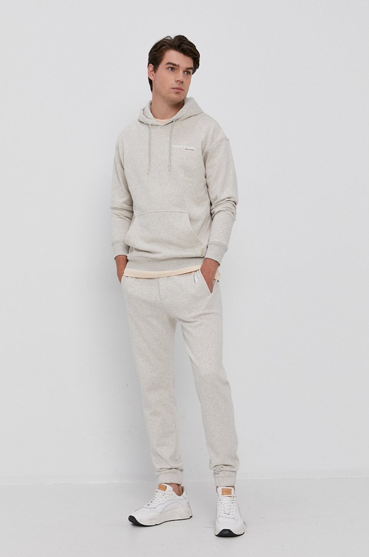 Odzież Scotch & Soda Bluza bawełniana 163941 szary
