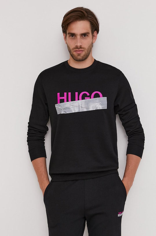 Bavlněná mikina Hugo 50436126. černá AW21