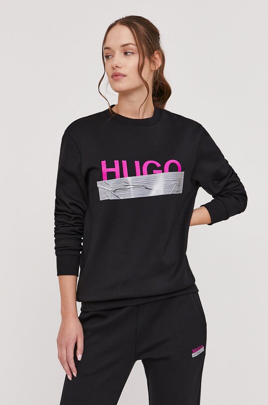 Oblečení Bavlněná mikina Hugo 50436126. černá