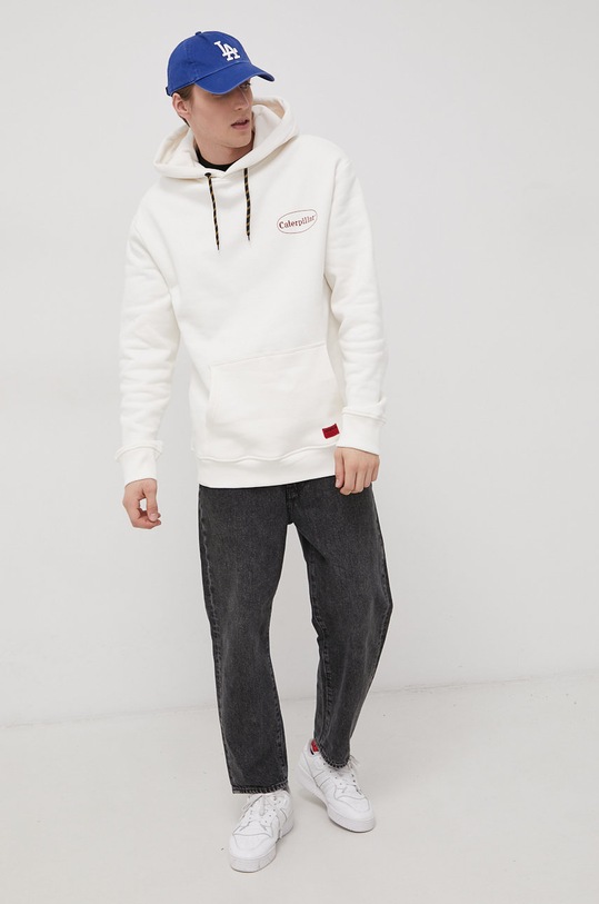 Oblečenie Bavlnená mikina CAT Footwear 2910507.12398 béžová