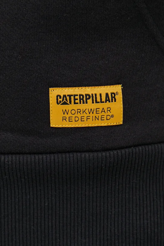 Βαμβακερή μπλούζα Caterpillar 2910513.10158 μαύρο