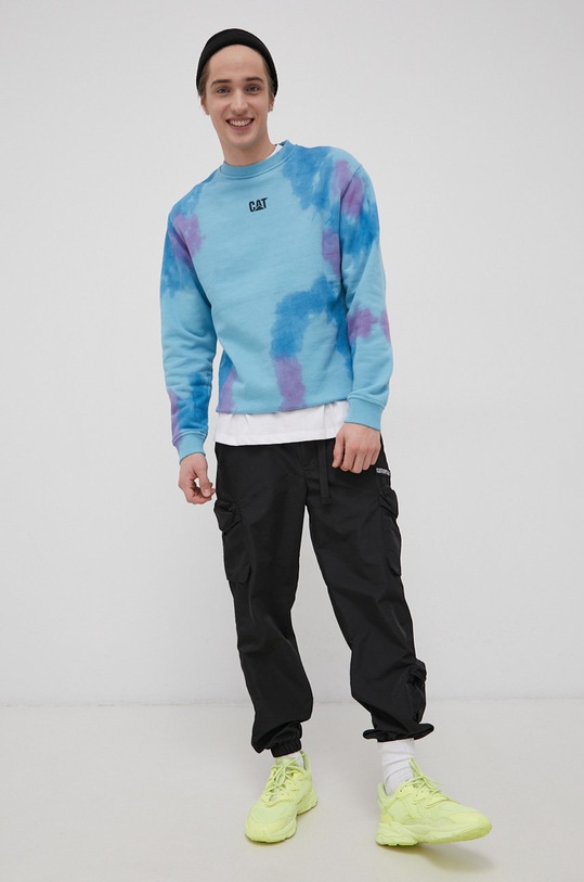 Bavlnená mikina CAT Footwear 2910523.13019 fialová AW21