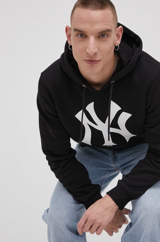 Odzież 47 brand Bluza BB017PEMIBR544112JK czarny